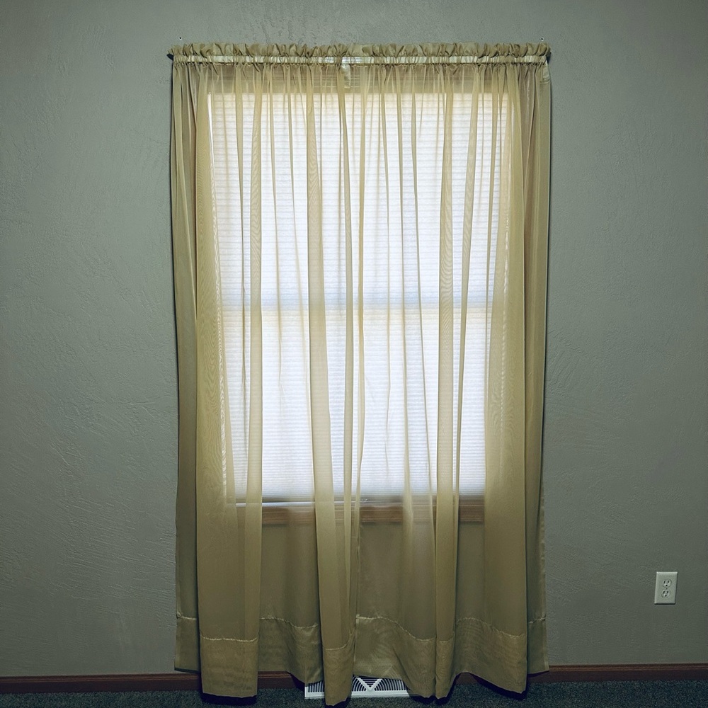 JCP Home Collection 2 Curtain Panels 82" Long X 60" Wide